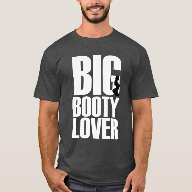 Camiseta Namorado de Bunda Grande Engraçado em Gráfico de T (Frente)