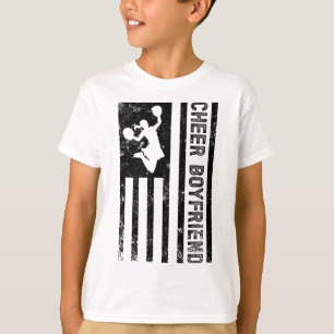 Camiseta Namorado de Cheerleader Bandeira dos EUA Namorado