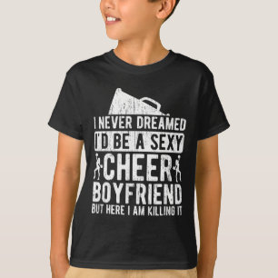 Camiseta Namorado de Cheerleader Divertido Namorado de uma
