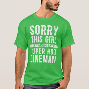 Camiseta Namorado de Lineman Marido Presente Engraçado Namo