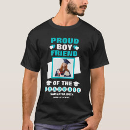 Camiseta Namorado de Orgulho Personalizado Do Formando