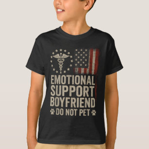 Camiseta Namorado De Suporte Emocional Não Pet Engraçado Bf