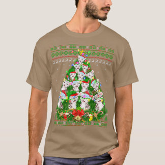 Camiseta Namorado do Tigre Branco Luz de Natal Feio Tigre B