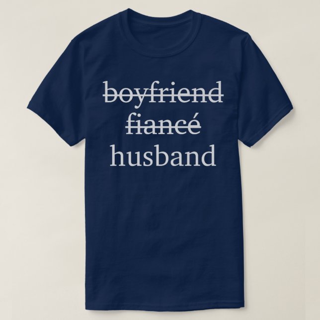 Camiseta Namorado Fiance Husband Wedding (Frente do Design)