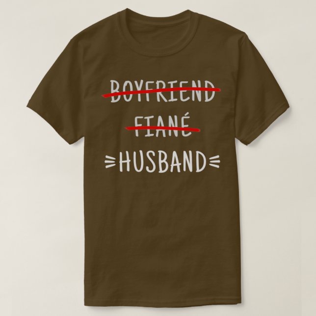 Camiseta Namorado Fiance Husband Weding 2 (Frente do Design)