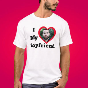 Camiseta Namorado Foto Personalizada Eu Amo Meu Namorado