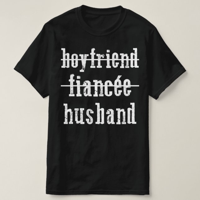 Camiseta namorado noivo marido (Frente do Design)