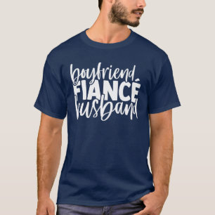 Camiseta Namorado Noivo Marido Combinando Cute Casamento En