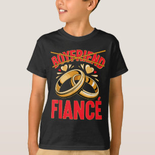 Camiseta Namorado noivo marido noivo engajado noivado