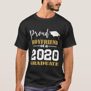 Camiseta Namorado orgulhoso de um Formando branco 2020