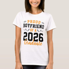 Camiseta Namorado Orgulhoso de uma Festa de Formatura Perso