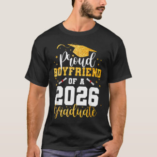 Camiseta Namorado Orgulhoso de uma Turma de Graduado de 202