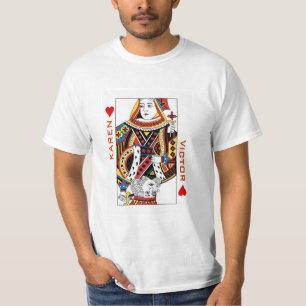Camiseta Namorado ou Namorada Name em Placas de Reprodução