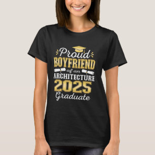 Camiseta Namorado Super Orgulhoso da Formanda em Arquitetur