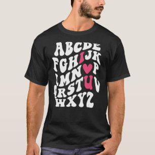 Camiseta Namorados Alphabet I Heart Te Ama Casal Valent