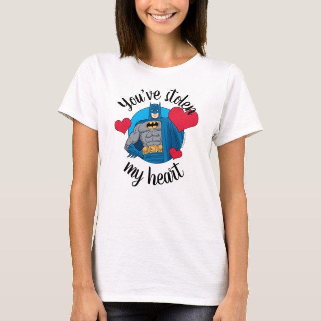 Camiseta Namorados Batman | Roubou meu coração (Frente)