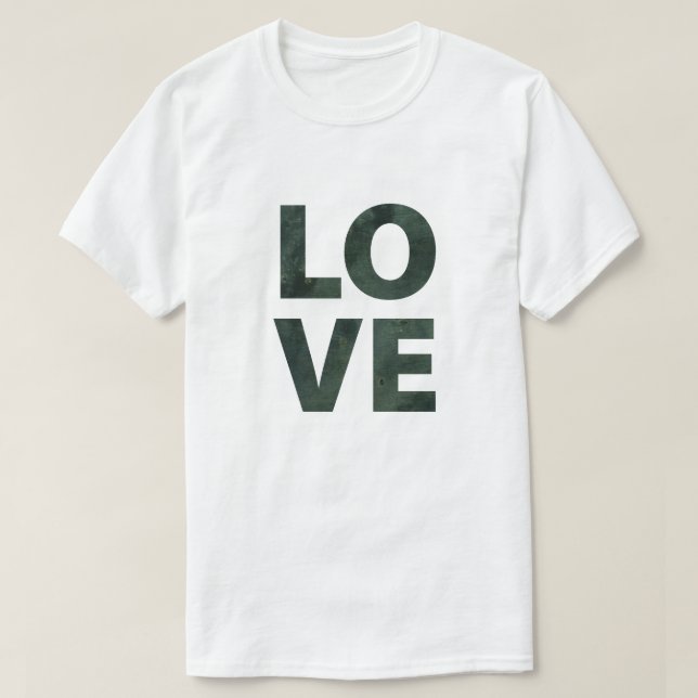Camiseta Namorados Black Grunge Love (Frente do Design)