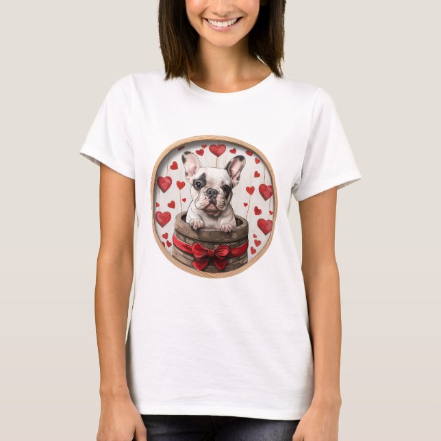 Camiseta Namorados - Buldogue Francês (Frente)