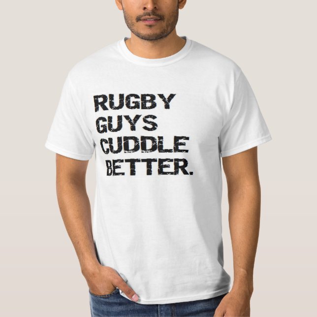 Camiseta namorados: cara de rugby melhor (Frente)
