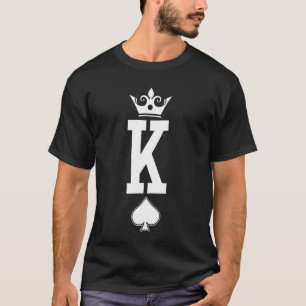 Camiseta Namorados Casal Coração Rei e Rainha de Coração