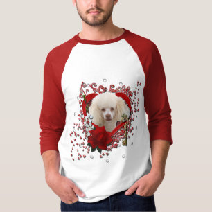 Camiseta Namorados - chave a meu coração - caniche - bran