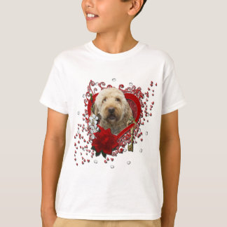 Camiseta Namorados - Chave do Meu Coração - GoldenDoodle