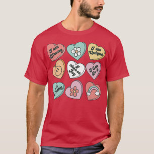 Camiseta Namorados Conversação Corações Doces Feliz Valenti