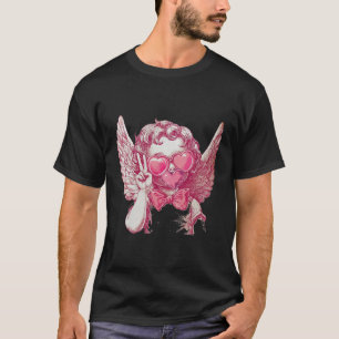 Camiseta Namorados Cupido Retroativo Soprando Arco De Bolha