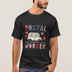 Camiseta Namorados de Caminhão de Correio do Dia de os namo