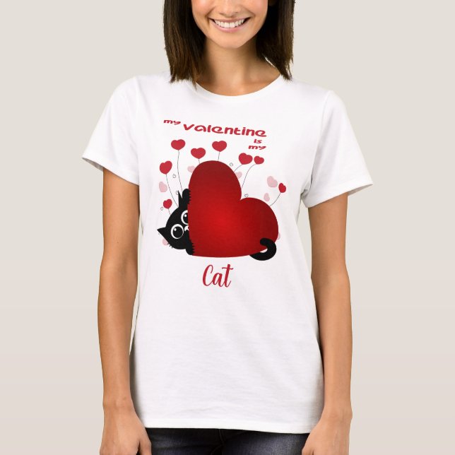 Camiseta Namorados de Gatos Bonitos (Frente)