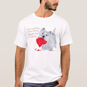 Camiseta Namorados de Terrier Branco de West Highland
