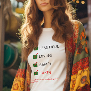 Camiseta Namorados de tipografia personalizada engraçados n