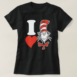 Camiseta Namorados Dr. Seuss| Coração O Gato No Chapéu
