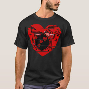 Camiseta Namorados Drummer Drum Professora Músico Casado 1