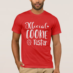 Camiseta Namorados Engraçado Cookie Oficial Tester Husband