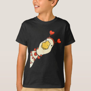 Camiseta Namorados engraçados Patos bobos Coração de amor C