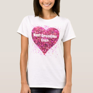 Camiseta Namorados espumante cor-de-rosa, melhor avó 