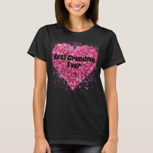 Camiseta Namorados espumante cor-de-rosa, melhor avó 