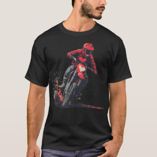 Camiseta Namorados, fantasia cardíaca com moto de sujeira l