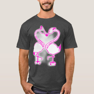 Camiseta namorados flamingo