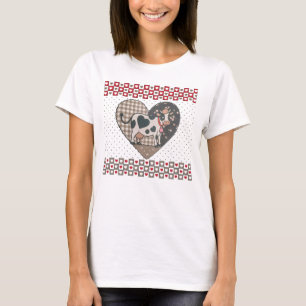 Camiseta Namorados Fofos Amantes de Vaca