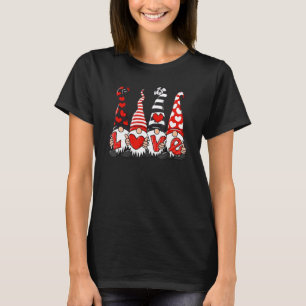 Camiseta Namorados Gnome Cute Love Heart Gnomos Pajamas Pj