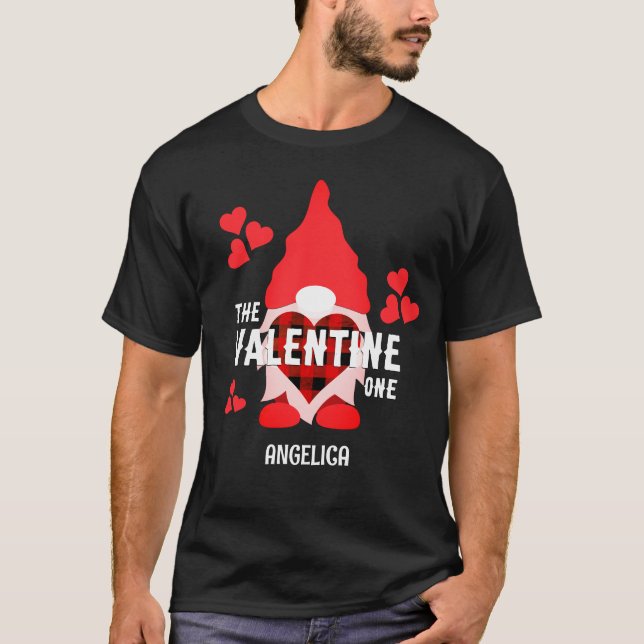 Camiseta NAMORADOS GNOME Red Hearts Casais (Frente)