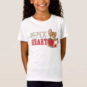 Camiseta Namorados Jerry Mouse "Key To My Heart"