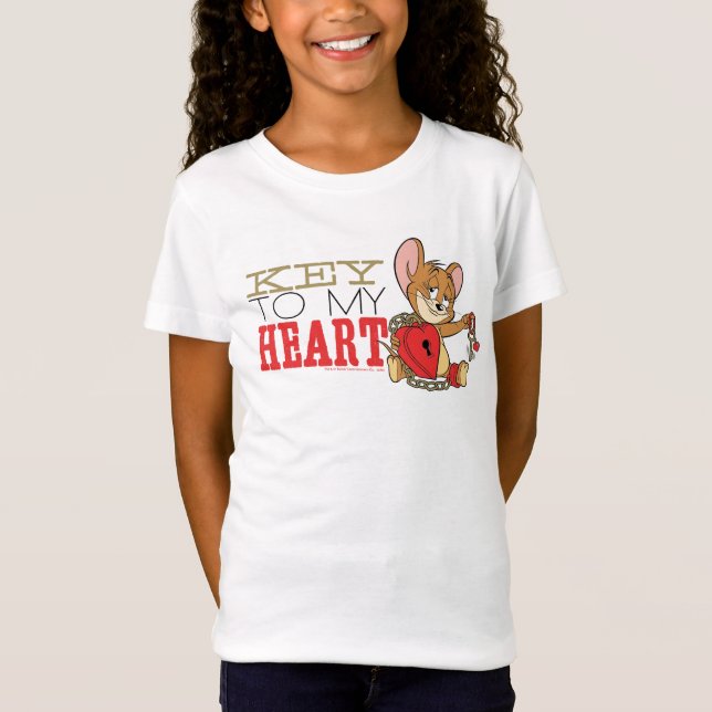 Camiseta Namorados "Key To My Heart" do Jerry Mouse (Frente)