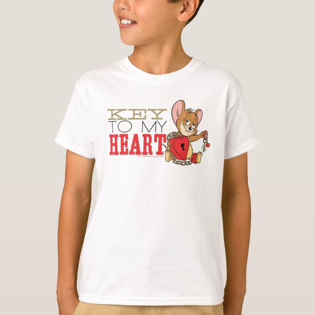 Camiseta Namorados "Key To My Heart" do Jerry Mouse (Frente)