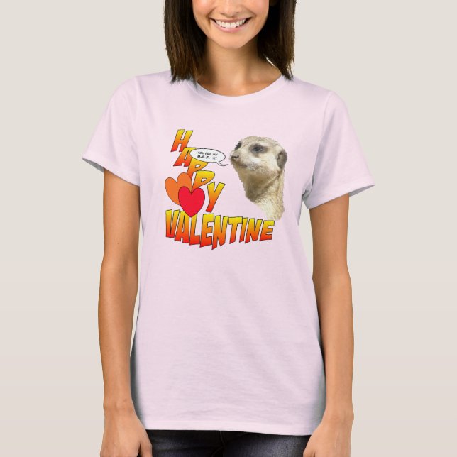 Camiseta Namorados Meerkat BFF Ringer T-Shirt (Frente)