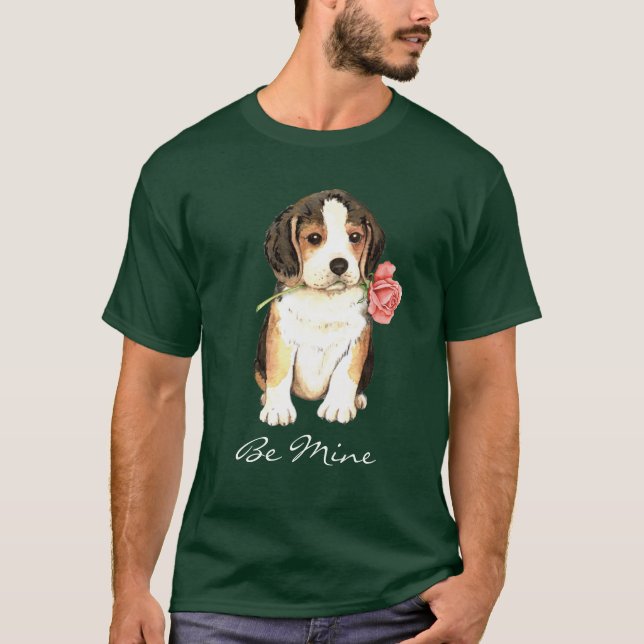 Camiseta Namorados Rosa Beagle (Frente)