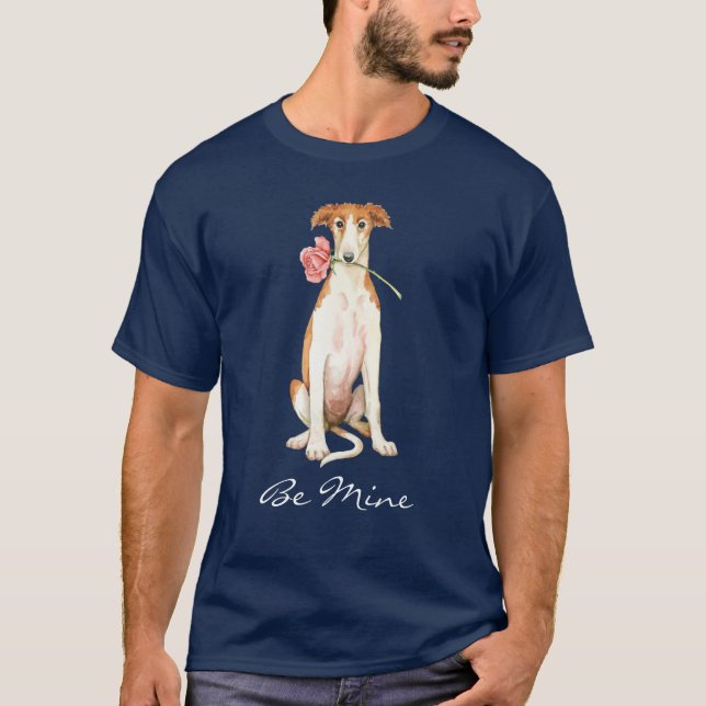 Camiseta Namorados Rosa de Borzoi (Frente)