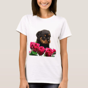 Camiseta Namorados Rosa Rottweiler